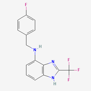 N-(4-fluorobenzyl)-2-(trifluoromethyl)-1H-benzimidazol-7-amine