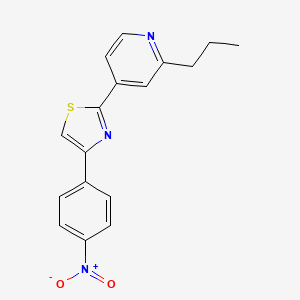 4-[4-(4-Nitrophenyl)-1,3-thiazol-2-yl]-2-propylpyridine