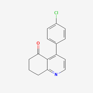 molecular formula C15H12ClNO B11060545 4-(4-chlorophenyl)-7,8-dihydroquinolin-5(6H)-one 