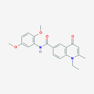 N-(2,5-dimethoxyphenyl)-1-ethyl-2-methyl-4-oxo-1,4-dihydroquinoline-6-carboxamide