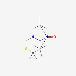 2',2',5,7-Tetramethyl-6-oxospiro(1,3-diazaadamantane-2,4'-tetrahydrothiopyrane)