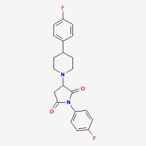 1-(4-Fluorophenyl)-3-[4-(4-fluorophenyl)piperidin-1-yl]pyrrolidine-2,5-dione