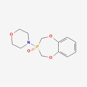 molecular formula C12H16NO4P B11060699 4-(3-oxido-3,4-dihydro-2H-1,5,3-benzodioxaphosphepin-3-yl)morpholine 