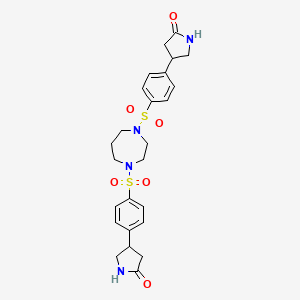 4,4'-[1,4-Diazepane-1,4-diylbis(sulfonyl-4,1-phenylene)]dipyrrolidin-2-one