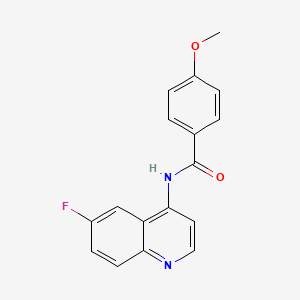 N-(6-fluoroquinolin-4-yl)-4-methoxybenzamide