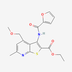 Ethyl 3-[(furan-2-ylcarbonyl)amino]-4-(methoxymethyl)-6-methylthieno[2,3-b]pyridine-2-carboxylate