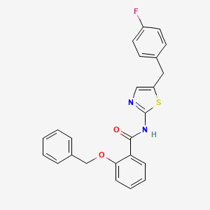 2-(benzyloxy)-N-[5-(4-fluorobenzyl)-1,3-thiazol-2-yl]benzamide