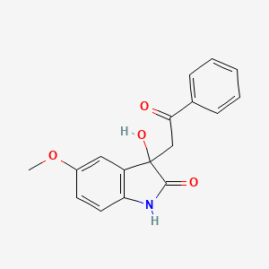 3-Hydroxy-5-methoxy-3-(2-oxo-2-phenylethyl)indolin-2-one