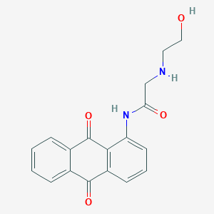 N-(9,10-Dioxo-9,10-dihydro-1-anthracenyl)-N~2~-(2-hydroxyethyl)glycinamide