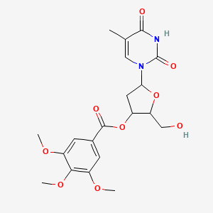 1-{2-deoxy-3-O-[(3,4,5-trimethoxyphenyl)carbonyl]pentofuranosyl}-5-methylpyrimidine-2,4(1H,3H)-dione