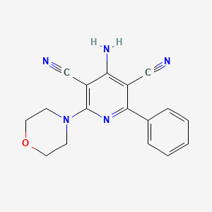 4-Amino-2-morpholino-6-phenyl-3,5-pyridinedicarbonitrile