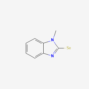 molecular formula C8H7N2Se B11060877 1-Methyl-2,3-dihydro-1H-benzimidazole-2-selone 