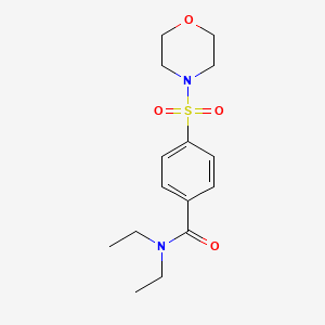 molecular formula C15H22N2O4S B11060881 N,N-diethyl-4-(morpholin-4-ylsulfonyl)benzamide 