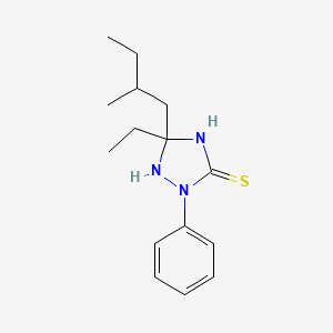 5-Ethyl-5-(2-methylbutyl)-2-phenyl-1,2,4-triazolidine-3-thione