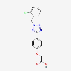 {4-[2-(2-chlorobenzyl)-2H-tetrazol-5-yl]phenoxy}acetic acid