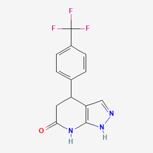 4-[4-(trifluoromethyl)phenyl]-1,4,5,7-tetrahydro-6H-pyrazolo[3,4-b]pyridin-6-one