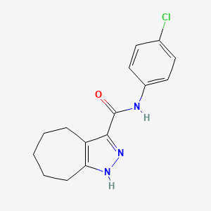 N-(4-chlorophenyl)-1,4,5,6,7,8-hexahydrocyclohepta[c]pyrazole-3-carboxamide