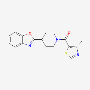 1,3-Benzoxazole, 2-[1-[(4-methyl-5-thiazolyl)carbonyl]-4-piperidinyl]-