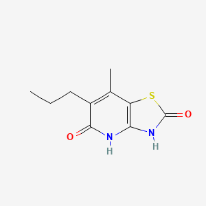 molecular formula C10H12N2O2S B11061031 5-hydroxy-7-methyl-6-propyl[1,3]thiazolo[4,5-b]pyridin-2(3H)-one 