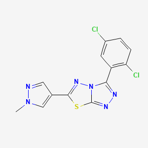 3-(2,5-dichlorophenyl)-6-(1-methyl-1H-pyrazol-4-yl)[1,2,4]triazolo[3,4-b][1,3,4]thiadiazole