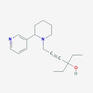 3-Ethyl-6-[2-(pyridin-3-yl)piperidin-1-yl]hex-4-yn-3-ol