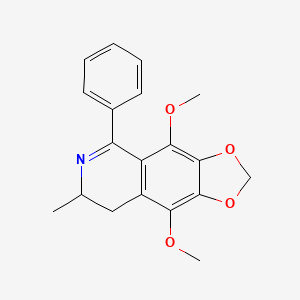 4,9-Dimethoxy-7-methyl-5-phenyl-2H,7H,8H-[1,3]dioxolo[4,5-g]isoquinoline