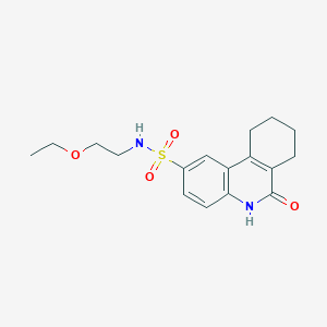 N-(2-ethoxyethyl)-6-oxo-5,6,7,8,9,10-hexahydrophenanthridine-2-sulfonamide