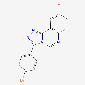 molecular formula C15H8BrFN4 B11061136 3-(4-Bromophenyl)-9-fluoro[1,2,4]triazolo[4,3-c]quinazoline CAS No. 929969-81-3