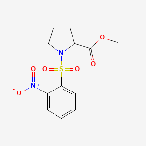 molecular formula C12H14N2O6S B11061137 Methyl 1-[(2-nitrophenyl)sulfonyl]prolinate 