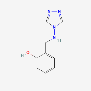 molecular formula C9H10N4O B11061166 2-[(4H-1,2,4-triazol-4-ylamino)methyl]phenol 