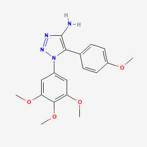 molecular formula C18H20N4O4 B11061207 5-(4-methoxyphenyl)-1-(3,4,5-trimethoxyphenyl)-1H-1,2,3-triazol-4-amine 