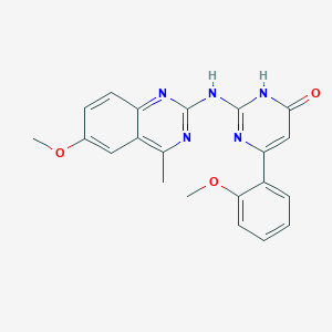 2-[(6-methoxy-4-methylquinazolin-2-yl)amino]-6-(2-methoxyphenyl)pyrimidin-4(3H)-one