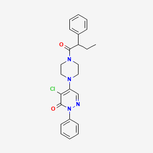 4-chloro-2-phenyl-5-[4-(2-phenylbutanoyl)piperazin-1-yl]pyridazin-3(2H)-one