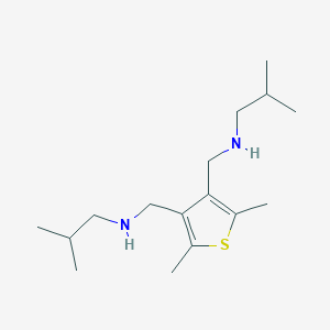 N,N'-[(2,5-dimethylthiene-3,4-diyl)dimethanediyl]bis(2-methylpropan-1-amine)