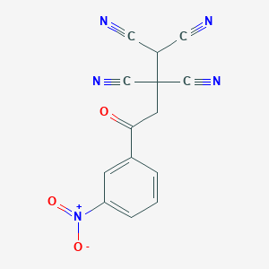 molecular formula C14H7N5O3 B11061373 1-[2-(3-Nitrophenyl)-2-oxoethyl]ethane-1,1,2,2-tetracarbonitrile 