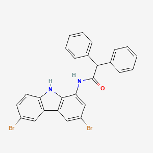 N-(3,6-dibromo-9H-carbazol-1-yl)-2,2-diphenylacetamide