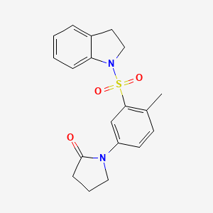 1-[3-(2,3-dihydro-1H-indol-1-ylsulfonyl)-4-methylphenyl]pyrrolidin-2-one