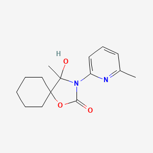 molecular formula C15H20N2O3 B11061406 4-Hydroxy-4-methyl-3-(6-methylpyridin-2-yl)-1-oxa-3-azaspiro[4.5]decan-2-one 