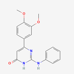 6-(3,4-dimethoxyphenyl)-2-(phenylamino)pyrimidin-4(3H)-one