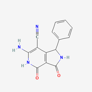 6-amino-3,4-dioxo-1-phenyl-2,3,4,5-tetrahydro-1H-pyrrolo[3,4-c]pyridine-7-carbonitrile