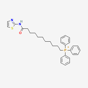 molecular formula C32H38N2OPS+ B11061484 [11-Oxo-11-(1,3-thiazol-2-ylamino)undecyl](triphenyl)phosphonium 