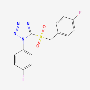 5-[(4-fluorobenzyl)sulfonyl]-1-(4-iodophenyl)-1H-tetrazole