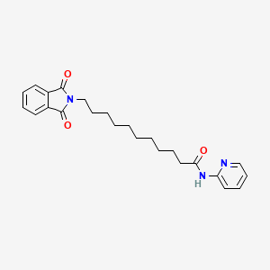 11-(1,3-dioxo-1,3-dihydro-2H-isoindol-2-yl)-N-(pyridin-2-yl)undecanamide