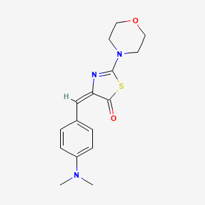 (4E)-4-[4-(dimethylamino)benzylidene]-2-(morpholin-4-yl)-1,3-thiazol-5(4H)-one