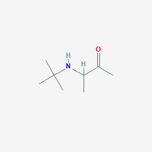 molecular formula C8H17NO B11061814 3-(Tert-butylamino)butan-2-one CAS No. 59603-37-1