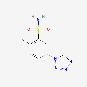 molecular formula C8H9N5O2S B11061842 2-methyl-5-(1H-tetrazol-1-yl)benzenesulfonamide 