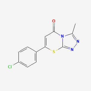 7-(4-chlorophenyl)-3-methyl-5H-[1,2,4]triazolo[3,4-b][1,3]thiazin-5-one