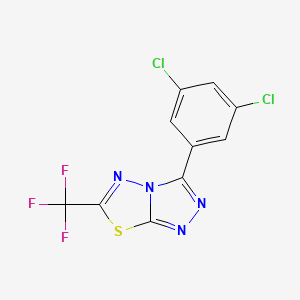 3-(3,5-Dichlorophenyl)-6-(trifluoromethyl)[1,2,4]triazolo[3,4-b][1,3,4]thiadiazole