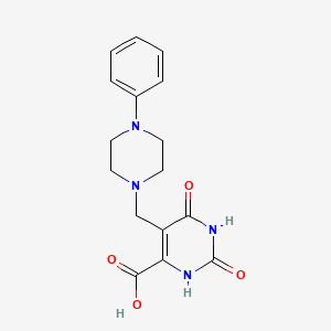 2,6-Dioxo-5-[(4-phenylpiperazin-1-yl)methyl]-1,2,3,6-tetrahydropyrimidine-4-carboxylic acid