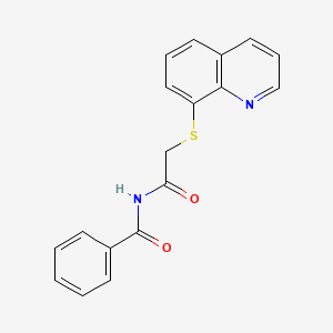 N-[2-(quinolin-8-ylsulfanyl)acetyl]benzamide